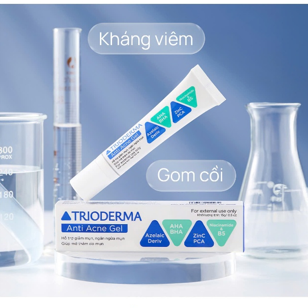 [ CHÍNH HÃNG] Bộ Trioderma 3 Món Chăm sóc Da mụn chuyên sâu giảm thâm ngừa viêm sáng da