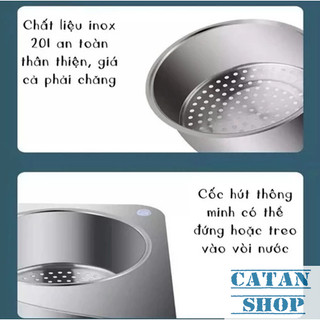 Bộ Lọc Rác Inox Móc Treo Mỏ Vịt, Rây Lọc Rác Bồn Rửa Bát Treo Vòi Nước Tiện Lợi Ngăn Cặn Rơi Vào Ống