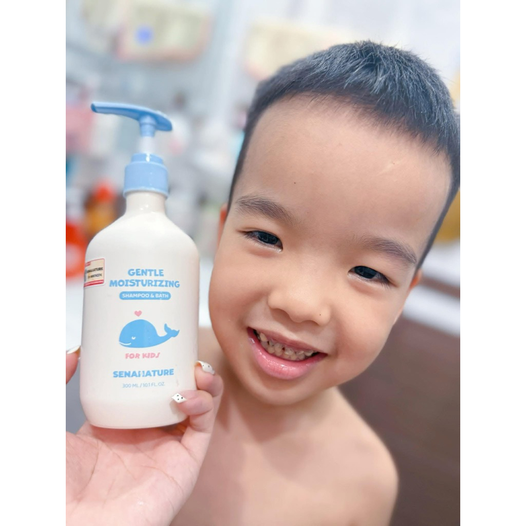 (Tặng quà) Sữa tắm gội trẻ em senanature gentle moisturizing shampoo & bath 300ml sữa tắm em bé senanature  IS27