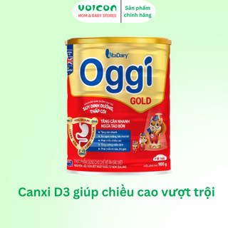 Oggi Gold 900g – sữa dinh dưỡng cao năng lượng cho trẻ 1-10 tuổi tăng cân, tiêu hóa khỏe mạnh