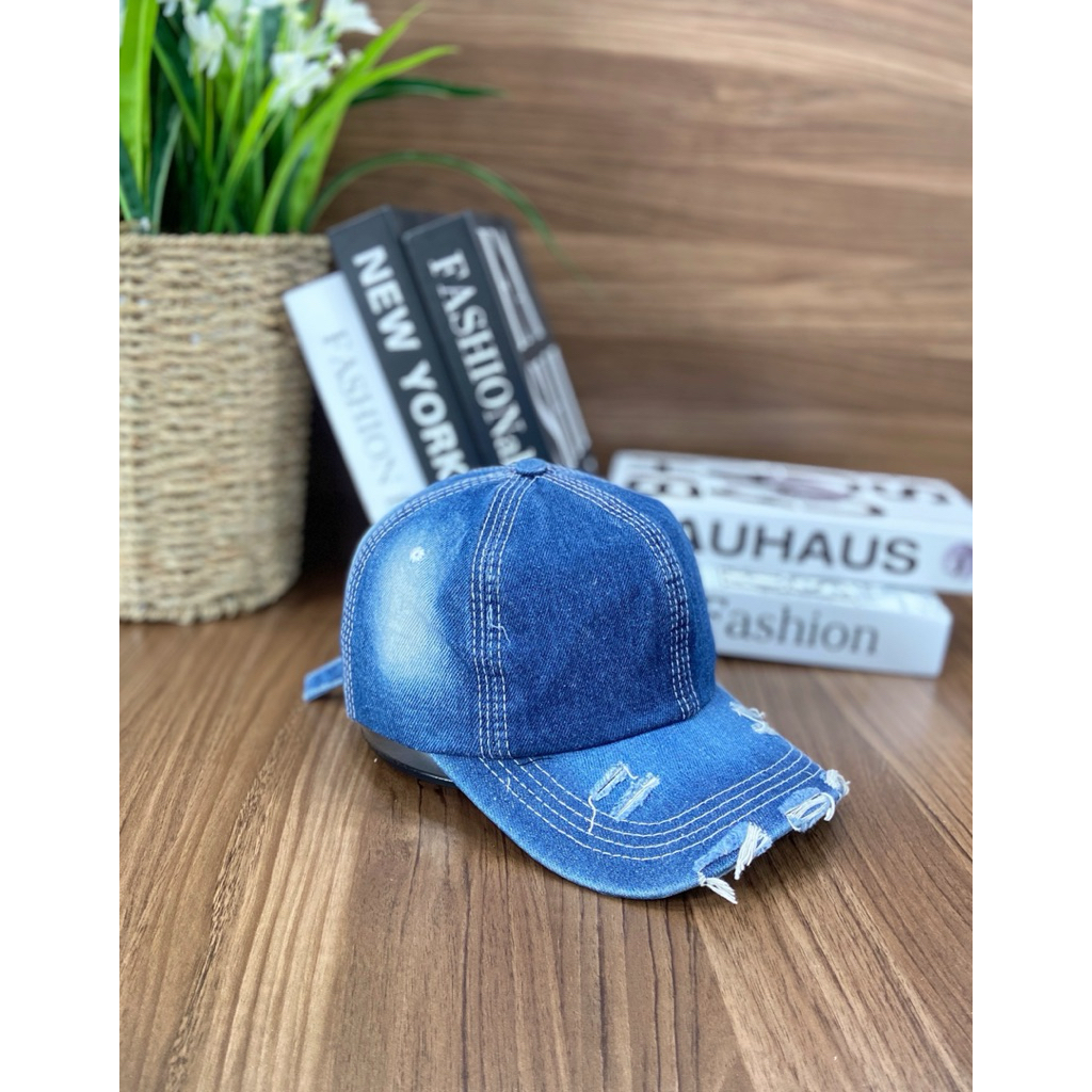 COMBO MŨ CỤP JEAN, NÓN LƯỠI TRAI JEAN TUA PHONG CÁCH DENIM NAM NỮ