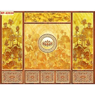 Tranh Dán Tường giả Trúc Chỉ cao cấp, lịch sự dán phòng thờ sang trọng