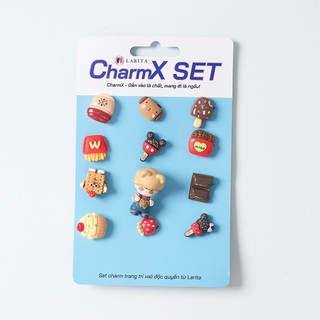 Set sticker CharmX Freesize gắn vali - mix đa màu dễ thương, cá tính riêng, nổi bật vali tránh thất lạc hành lý