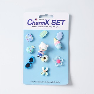 Set sticker CharmX Freesize gắn vali - mix đa màu dễ thương, cá tính riêng, nổi bật vali tránh thất lạc hành lý