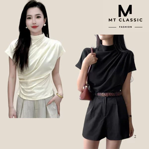 Áo kiểu xếp ly vai, áo dún eo che bụng và bắp tay phối chân váy, quần jean chất xịn - MT CLASSIC