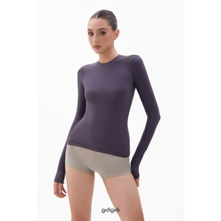 GIDIGIDI - EMMA TOP 10506 áo chất thun cổ tròn tay dài dáng ôm mix nhiều kiểu basic