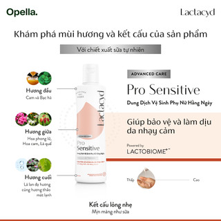 [KOL LIVESTREAM] Bộ 2 chai Dung Dịch Vệ Sinh Phụ nữ Lactacyd Pro Sensitive Cho Da Nhạy Cảm 250ml/chai