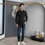 Áo Sơ Mi Nam Trơn Tay Dài, Vải cotton Lụa, co dãn nhẹ, độ dày vừa phải Menswear Top