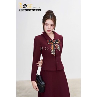 Set áo váy dài nữ ROSE cao cấp dáng áo eo chân váy dáng A vừa tôn dáng trẻ trung