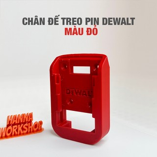 Chân Đế Treo Pin Dewalt 20V – Dụng Cụ Gắn Pin Treo Tường – Hàng Bền Chắc, Gọn Xưởng – Hanna Workshop