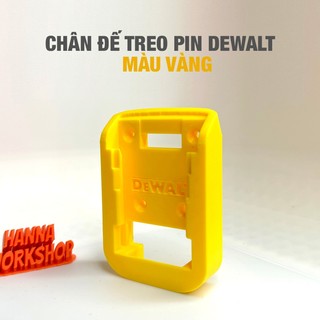 Chân Đế Treo Pin Dewalt 20V – Dụng Cụ Gắn Pin Treo Tường – Hàng Bền Chắc, Gọn Xưởng – Hanna Workshop