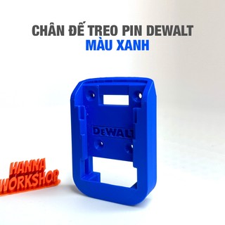 Chân Đế Treo Pin Dewalt 20V – Dụng Cụ Gắn Pin Treo Tường – Hàng Bền Chắc, Gọn Xưởng – Hanna Workshop