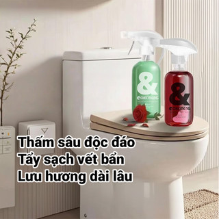 Xịt bồn cầu vệ sinh Aokemengja hoa nhài, hoa hồng diệt vi khuẩn loại bỏ vết ố vàng, kháng khuẩn khử mùi