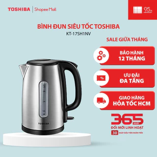 Bình đun siêu tốc Toshiba KT-17SH1NV - 1.7L - Hàng chính hãng, bảo hành 12 tháng |HỎA TỐC HCM|