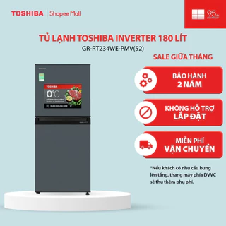 Tủ lạnh Toshiba Inverter 180 lít GR-RT234WE-PMV(52) - Hàng chính hãng, bảo hành 2 năm