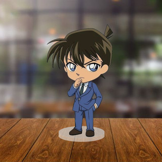 Mô Hình Acrylic 12cm Chibi Conan, Quà Tặng Anime, Trang Trí Bàn