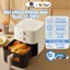 Nồi chiên không dầu Bear J15M1 dung tích 5L, Công nghệ chiên hơi nước ĐỘC QUYỀN, cửa kính trong - BH 18 tháng