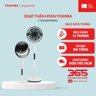 [KOL-KOC] Quạt tuần hoàn Toshiba F-DSC80XVN(W) - Hàng chính hãng, bảo hành 12 tháng