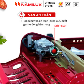 Bếp Gas Mini/ Du Lịch NaMilux NH-P2911PF /  MLN-191PF│Van Ngắt Gas An Toàn Inline-Cut│Công Suất 2.6 Kw - Hàng Chính Hãng