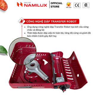Bếp Gas Mini/ Du Lịch NaMilux NH-P2911PF /  MLN-191PF│Van Ngắt Gas An Toàn Inline-Cut│Công Suất 2.6 Kw - Hàng Chính Hãng