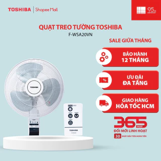 Quạt treo tường Toshiba F-WSA20(H)VN - Hàng chính hãng, bảo hành 12 tháng |HỎA TỐC HCM|