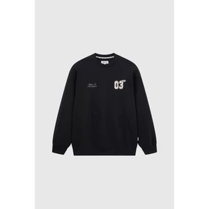 Áo Nỉ Không Mũ BOO Regular In Logo Họa Tiết 03 Chất Liệu Cao Cấp