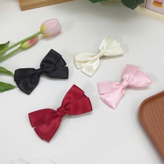 Kẹp tóc bé gái, kẹp tóc nơ lớn ruy băng lụa phồng nhiều tầng Chồi accessories phong cách Hàn Quốc - Y009