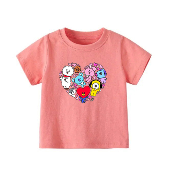 👕 Áo Thun Bé Gái mềm mịn thoáng mát in hình dễ thương 👕 AT241