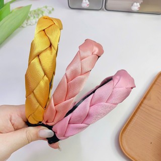 Bờm tóc tết nữ Chồi accessories, băng đô lụa satin, mấn tết bản to 3CM sang chảnh - Y010