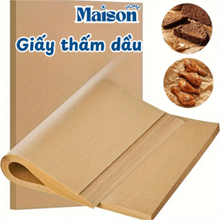 Giấy thấm dầu mỡ dùng một lần chống dính chịu nhiệt, Giấy nến dùng nướng bánh, chiên rán tiện lợi