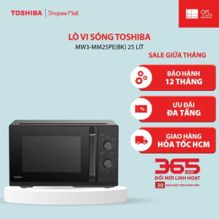 Lò vi sóng Toshiba MW3-MM25PE(BK) 25 lít - Bảo hành chính hãng 12 tháng