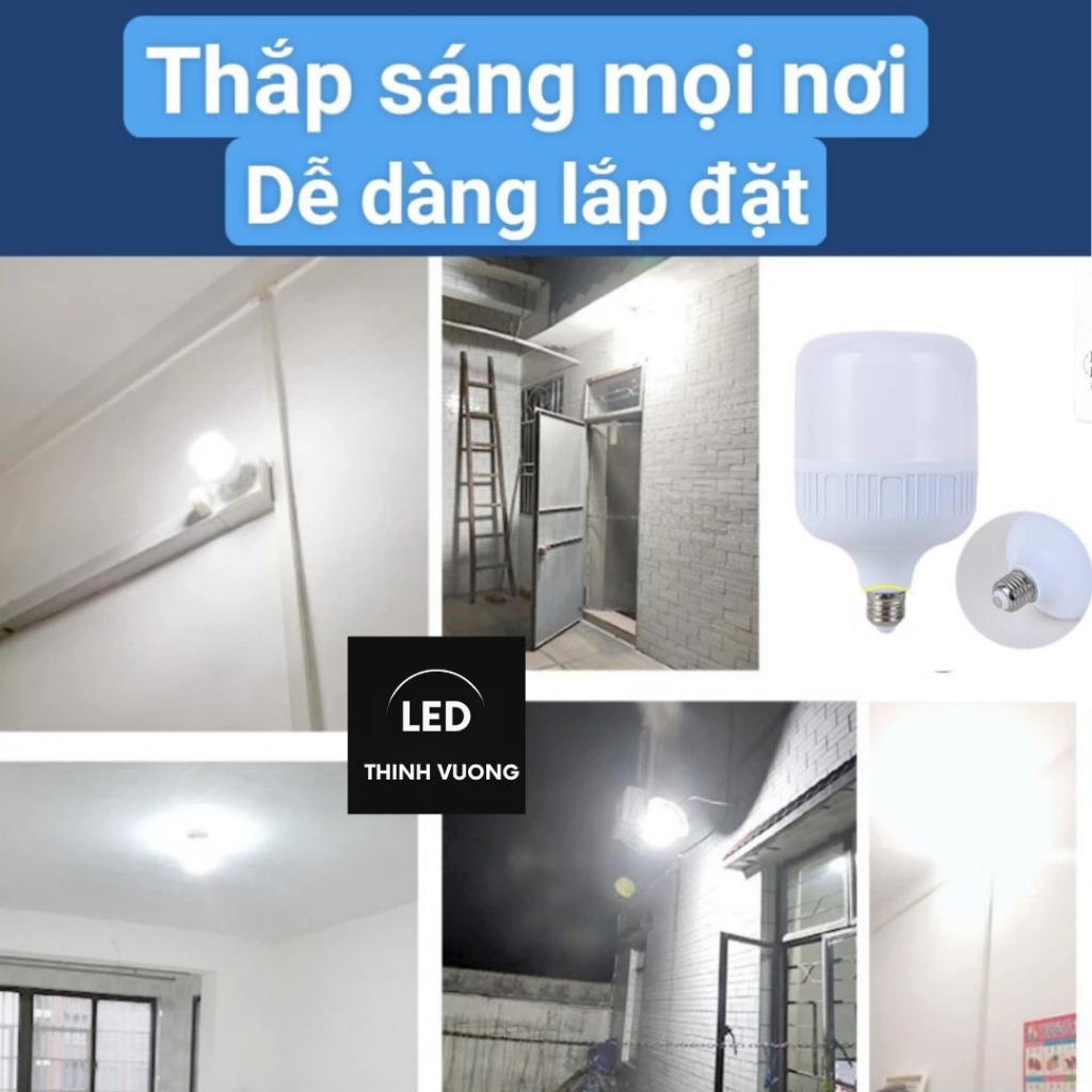 Combo Bóng đèn LED 30W 220V Thịnh Vượng | LED Bulb Siêu Sáng 2500 Lumen | Bền – Tiết Kiệm Điện