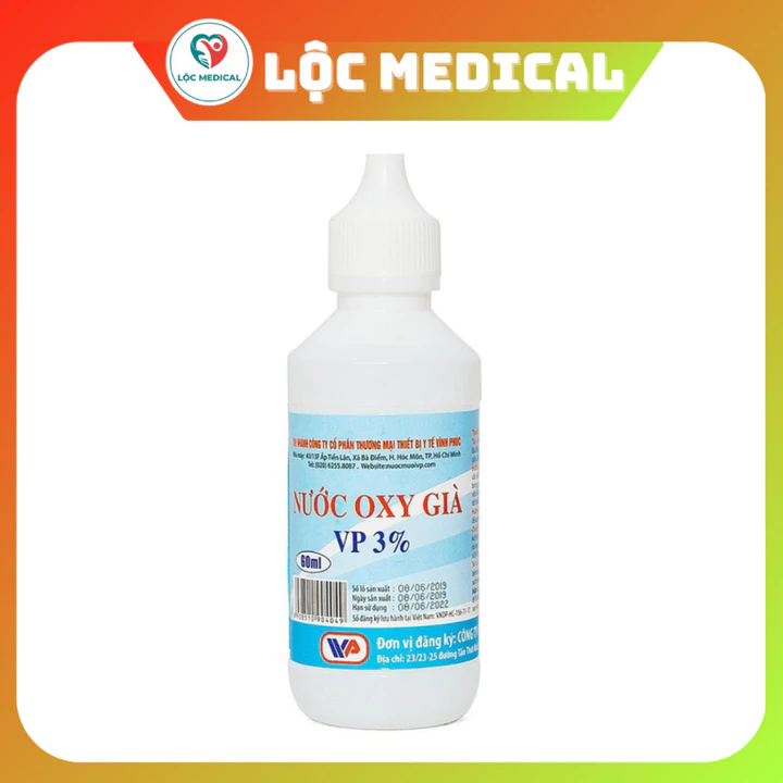 Nước Oxy Già Vp 3% chai 60Ml