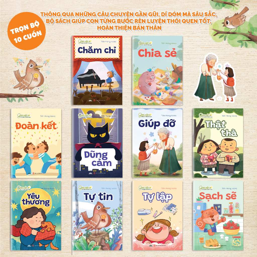 Sách - Combo 10 Cuốn Gieo Mầm Thói Quen Tốt Cho Bé Yêu