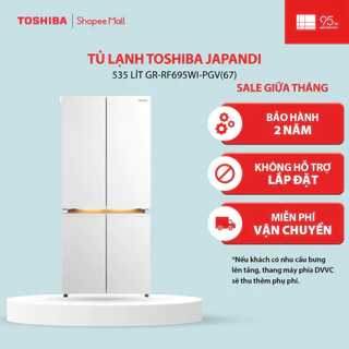 Tủ lạnh Toshiba Japandi 535 lít GR-RF695WI-PGV(67) - Hàng chính hãng, bảo hành 24 tháng