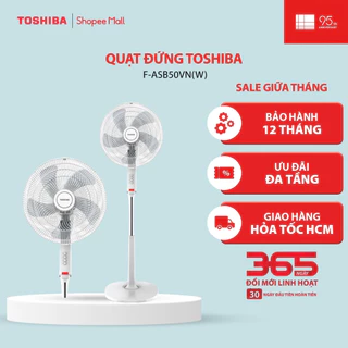 Quạt đứng Toshiba F-ASB50VN(W) 55W - Bảo hành chính hãng 12 tháng [Hỏa tốc HCM]