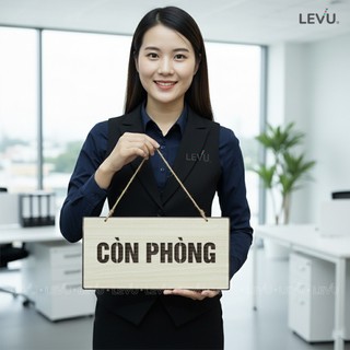 Bảng gỗ treo thông báo 2 mặt Còn Phòng / Hết Phòng trang trí khách sạn BG73
