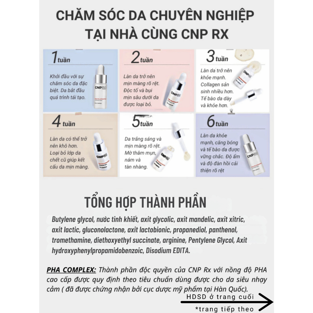 Peel Tái Tạo Da Chuyên Sâu 2ml – Hỗ Trợ Sáng Mịn & Ngăn Lão Hóa