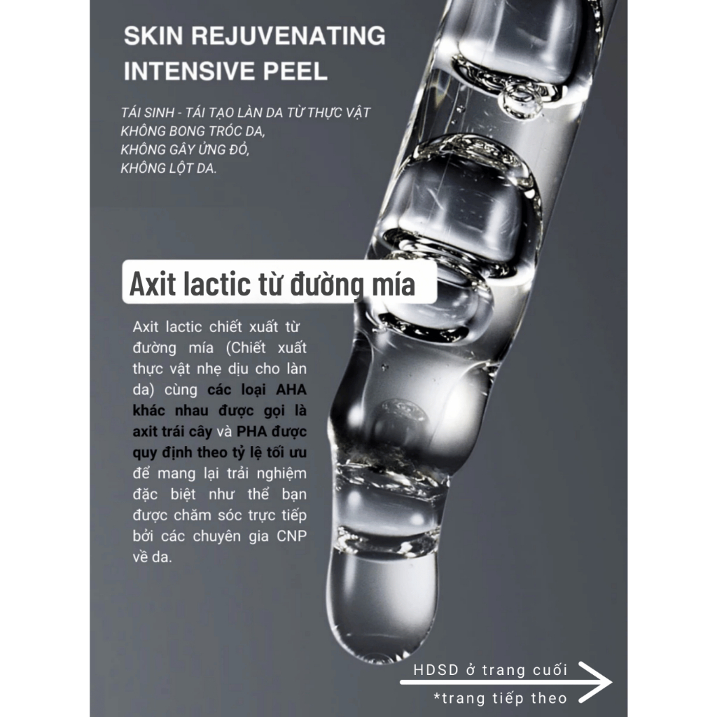 Peel Tái Tạo Da Chuyên Sâu 2ml – Hỗ Trợ Sáng Mịn & Ngăn Lão Hóa