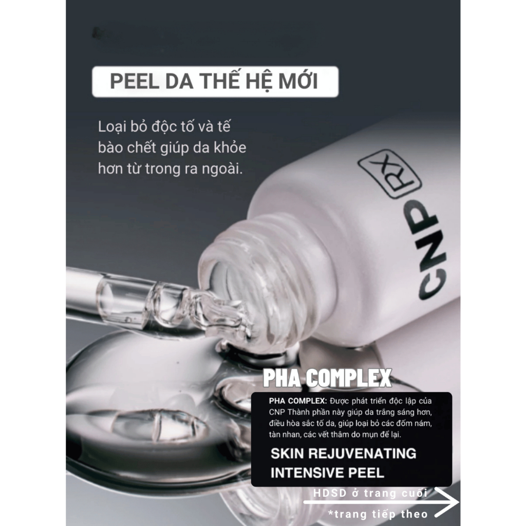 Peel Tái Tạo Da Chuyên Sâu 2ml – Hỗ Trợ Sáng Mịn & Ngăn Lão Hóa
