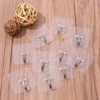 20 Chiếc Móc Dán Tường Trong Suốt Treo Đa Năng