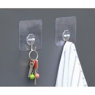 20 Chiếc Móc Dán Tường Trong Suốt Treo Đa Năng