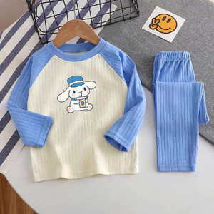 🌸 ĐỒ BỘ BÉ GÁI DÀI TAY GÂN MỀM MỊN – HÌNH DỄ THƯƠNG 🌸 DG219