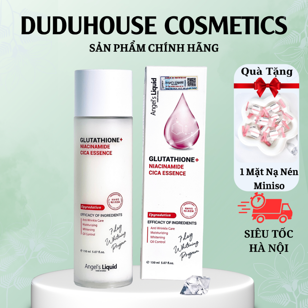 angels liquid glutathione niacinamide Angel's Arbutin Whitening Underarm Roller 60ml Angel's Liquid Glutathione 7-Day Glow