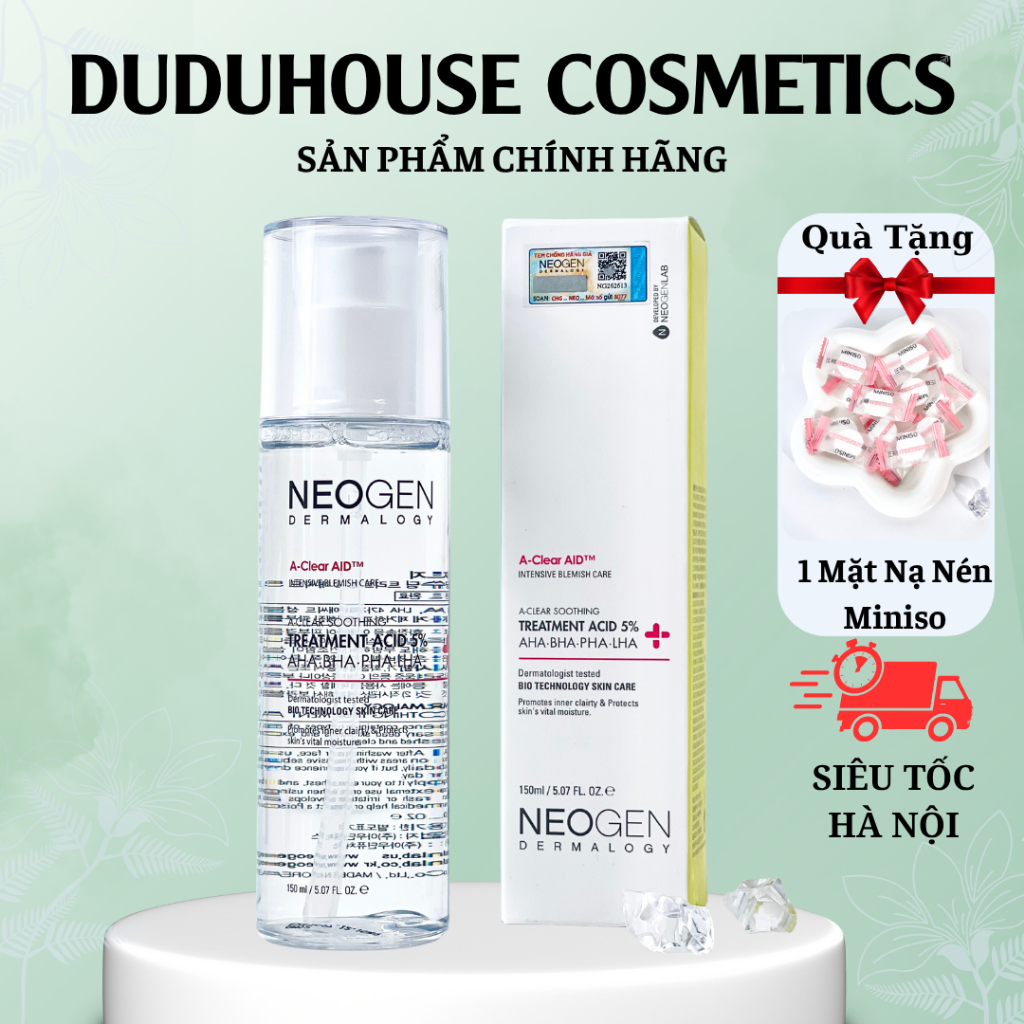 Toner Tẩy Tế Bào Chết Neogen 5% PHA-AHA-LHA-BHA Dưỡng Sáng Ngừa Mụn ...