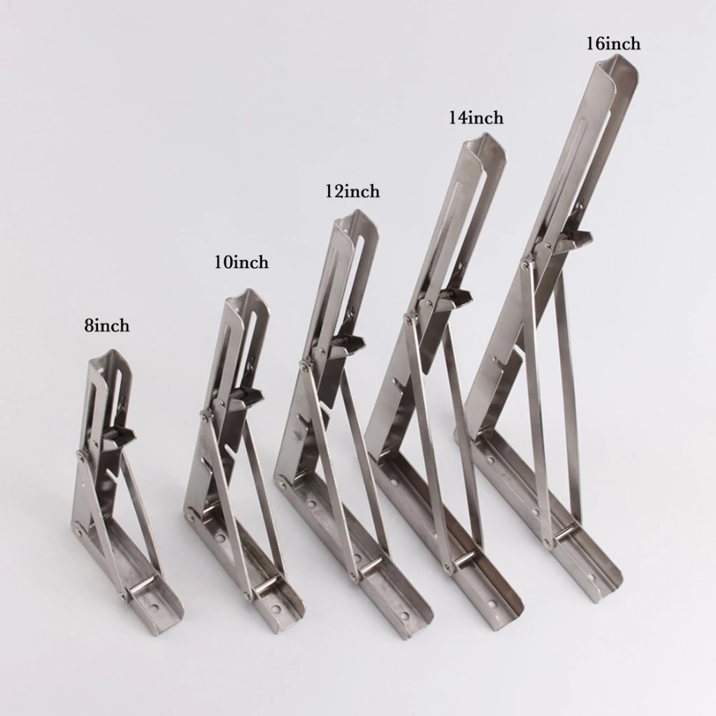 [1 Cặp] Bản lề INOX 304 chịu lực gập thông minh gấp gọn lắp cho bàn gấp