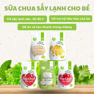 Sữa chua sấy Mămmy cho bé nguyên chất, táo, tổ yến, dâu, chuối hỗ trợ tiêu hóa bé từ 6 tháng
