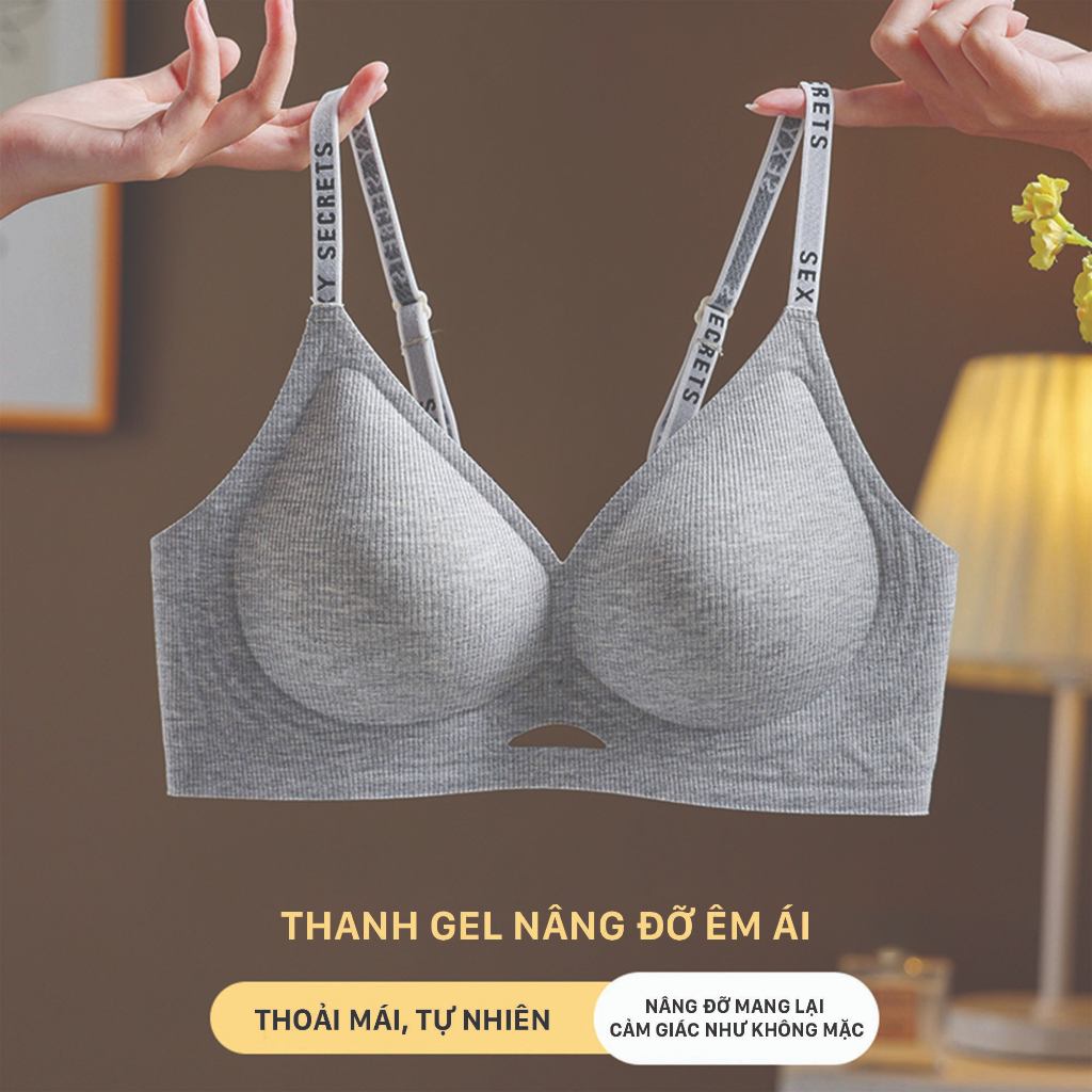 COMBO 2 Áo Lót Vải Gân Đúc Su Unilove Không Gọng Không Viền, Áo Ngực Nâng Size Kháng Khuẩn 5517