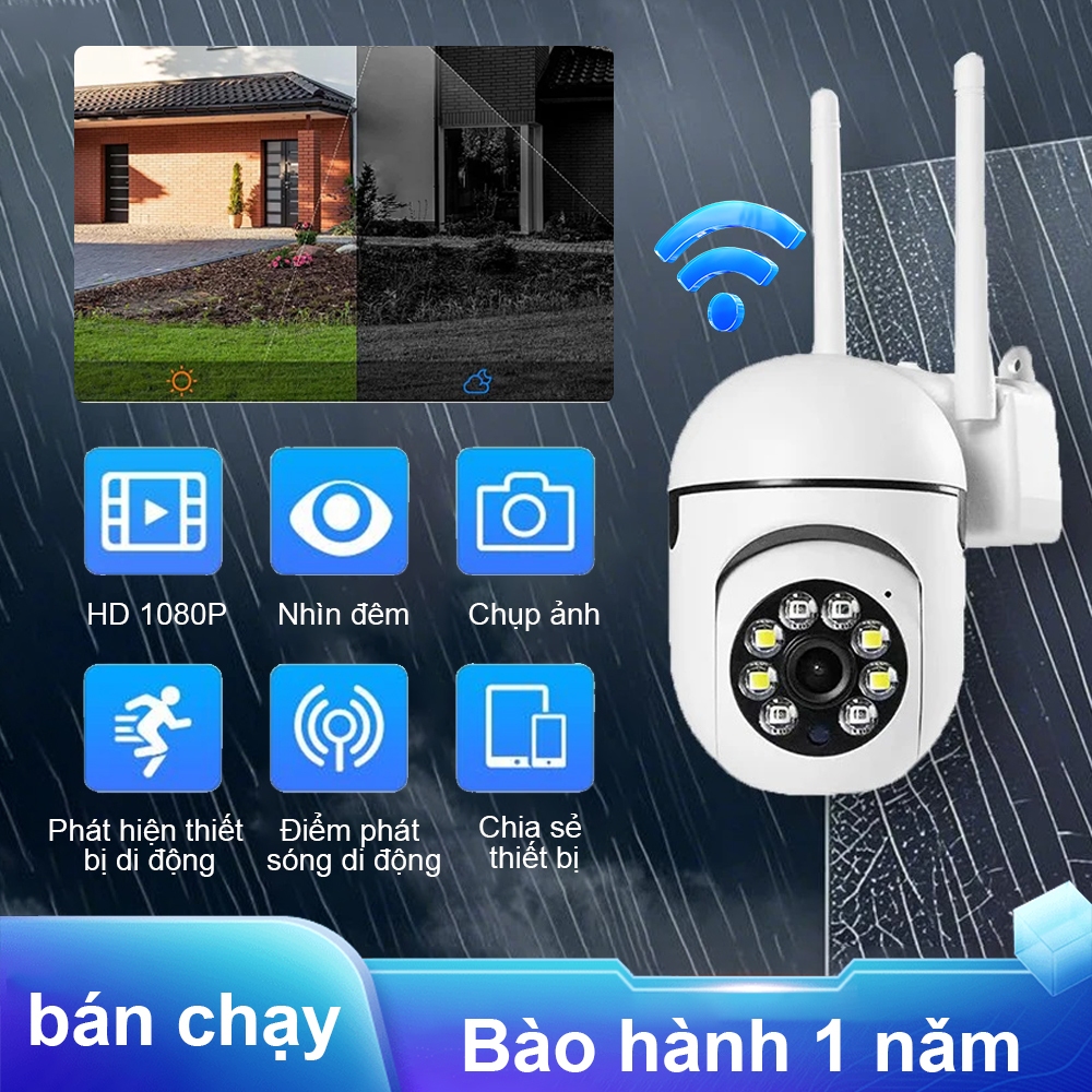 Camera Wifi liên lạc nội bộ 360 độ 1080P Camera an ninh Màn hình Camera ...