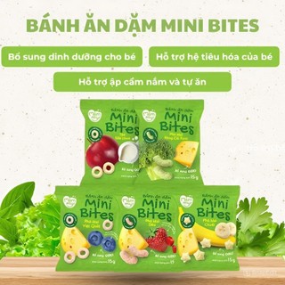 Bánh ăn dặm cho bé Mini Bites Mămmy nhiều vị bổ sung canxi, hỗ trợ tập nhai cho bé từ 6 tháng, 15g